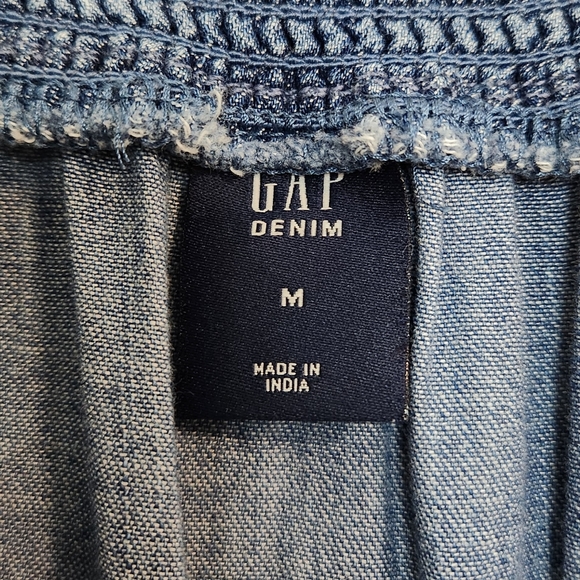 🌸 💙 GAP Kids Cotton Denim Blue Jumpsuit, Size 8 ~ EUC - Picture 7 of 10